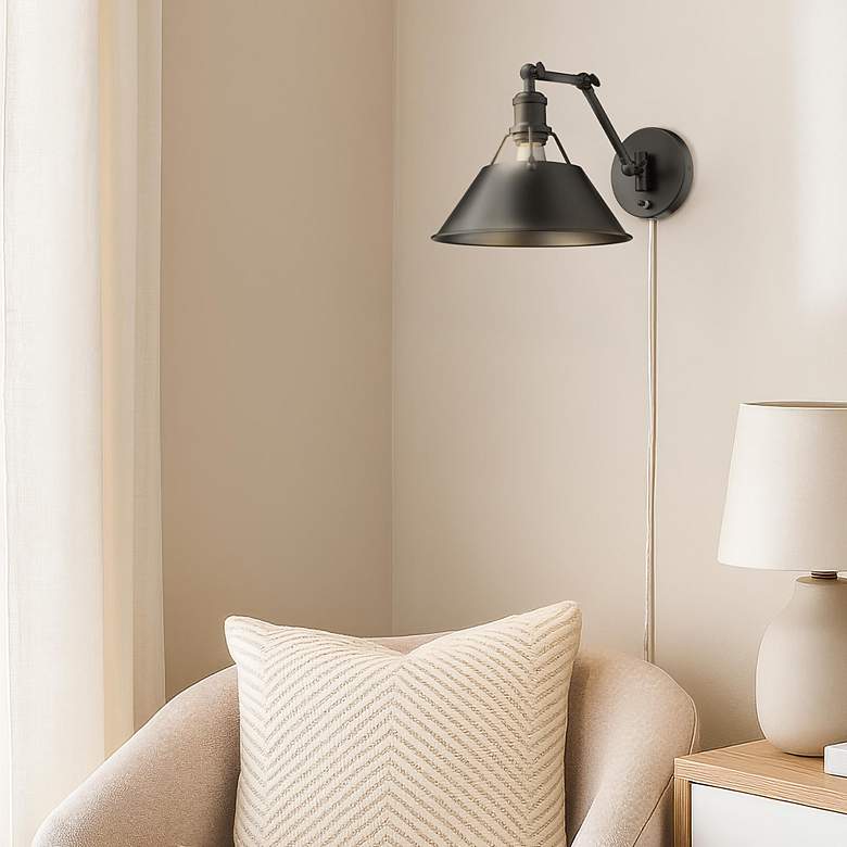 Image 3 Orwell Matte Black Swing Arm Wall Lamp more views