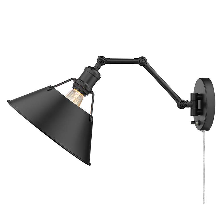 Image 5 Orwell Matte Black Swing Arm Wall Lamp more views