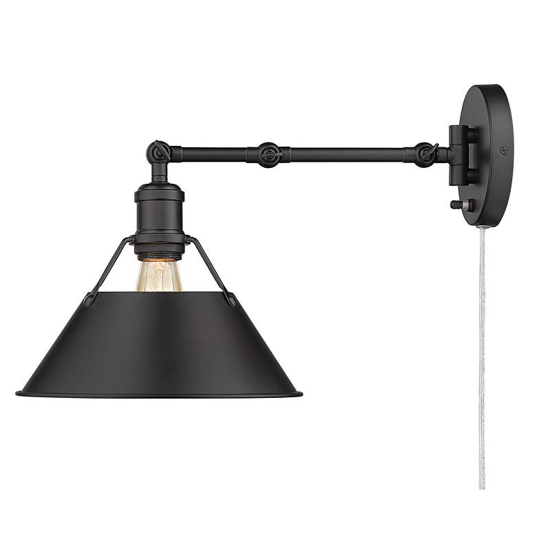 Image 6 Orwell Matte Black Swing Arm Wall Lamp more views