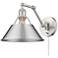 Orwell Pewter Swing Arm Wall Lamp
