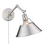 3_Orwell Pewter Swing Arm Wall Lamp more views