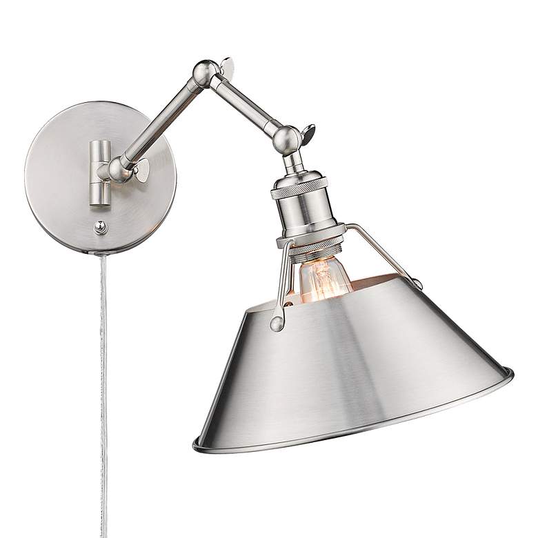 Image 4 Orwell Pewter Swing Arm Wall Lamp more views