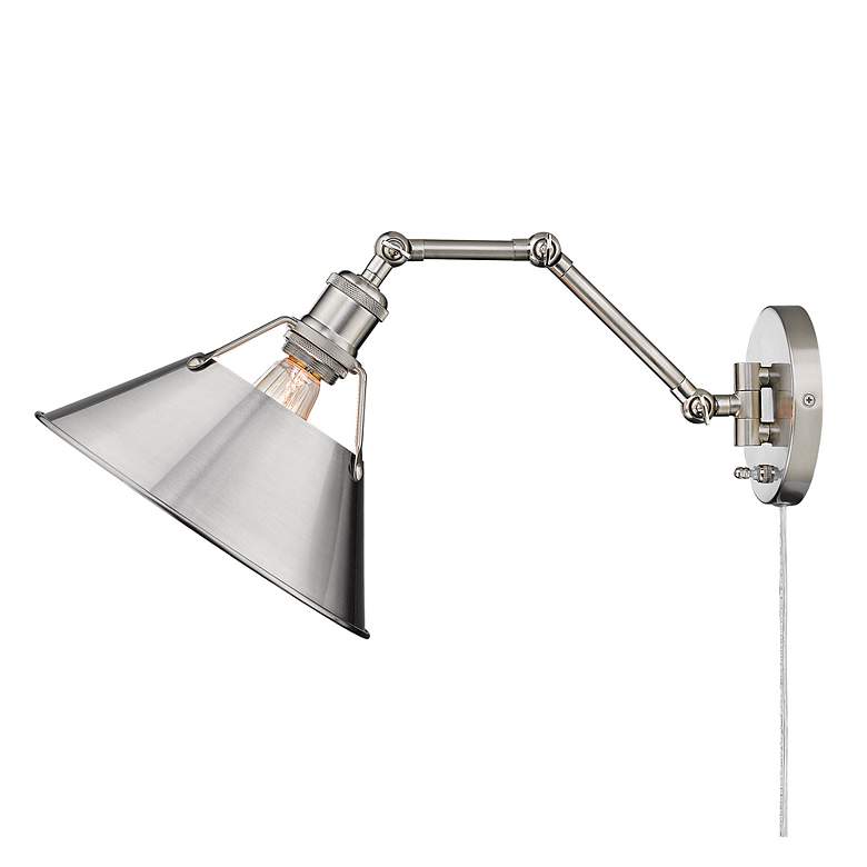 Image 5 Orwell Pewter Swing Arm Wall Lamp more views