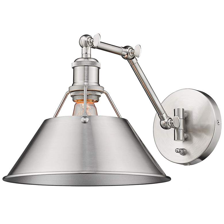 Image 6 Orwell Pewter Swing Arm Wall Lamp more views