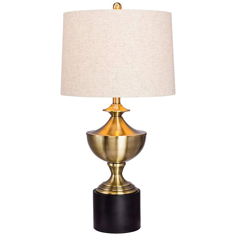 Image 1 Orwin Antique Brass Metal Trophy Table Lamp
