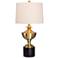 Orwin Antique Brass Metal Trophy Table Lamp