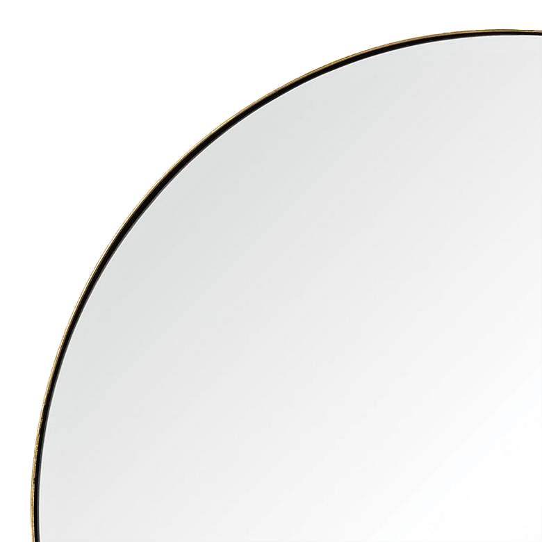 Image 3 Oryx Gold Leaf 29 1/2" Round Wall Mirror more views