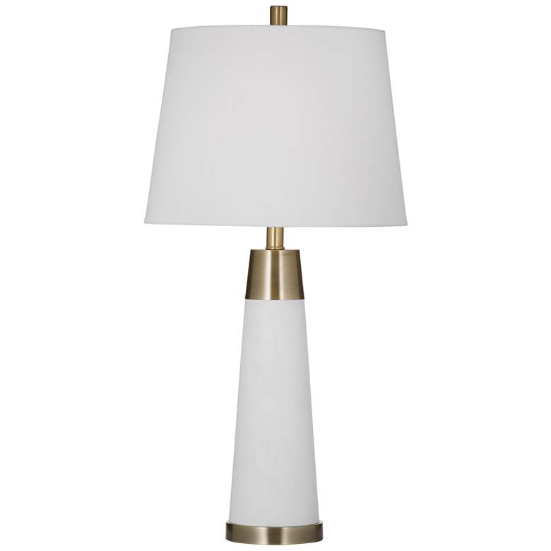 Image 1 Osage 30" High White And Gold Table Lamp