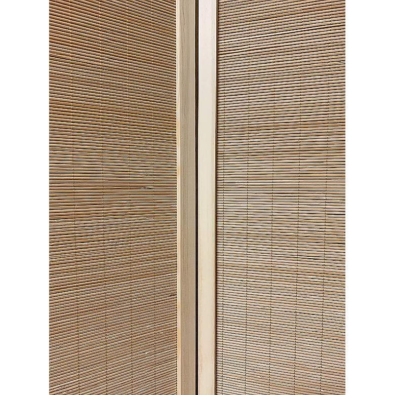 Image 4 Osaka 57" Wide Natural Bamboo 3-Panel Screen/Room Divider more views