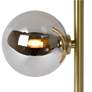Osborn 17"H Satin Brass and Black Smokey Accent Table Lamp