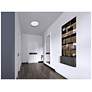 2_Oscar 19" Wide Satin Nickel LED Ceiling Light more views