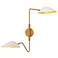 Oscar 23 1/2" High Aged Gold 2-Light Wall Sconce