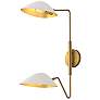 2_Oscar 23 1/2" High Aged Gold 2-Light Wall Sconce more views