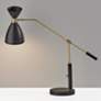 3_Oscar Black and Antique Brass Adjustable Desk Lamp more views