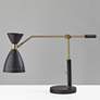 4_Oscar Black and Antique Brass Adjustable Desk Lamp more views