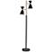 Oscar Black and Brass Adjustable 2-Light Tree Floor Lamp