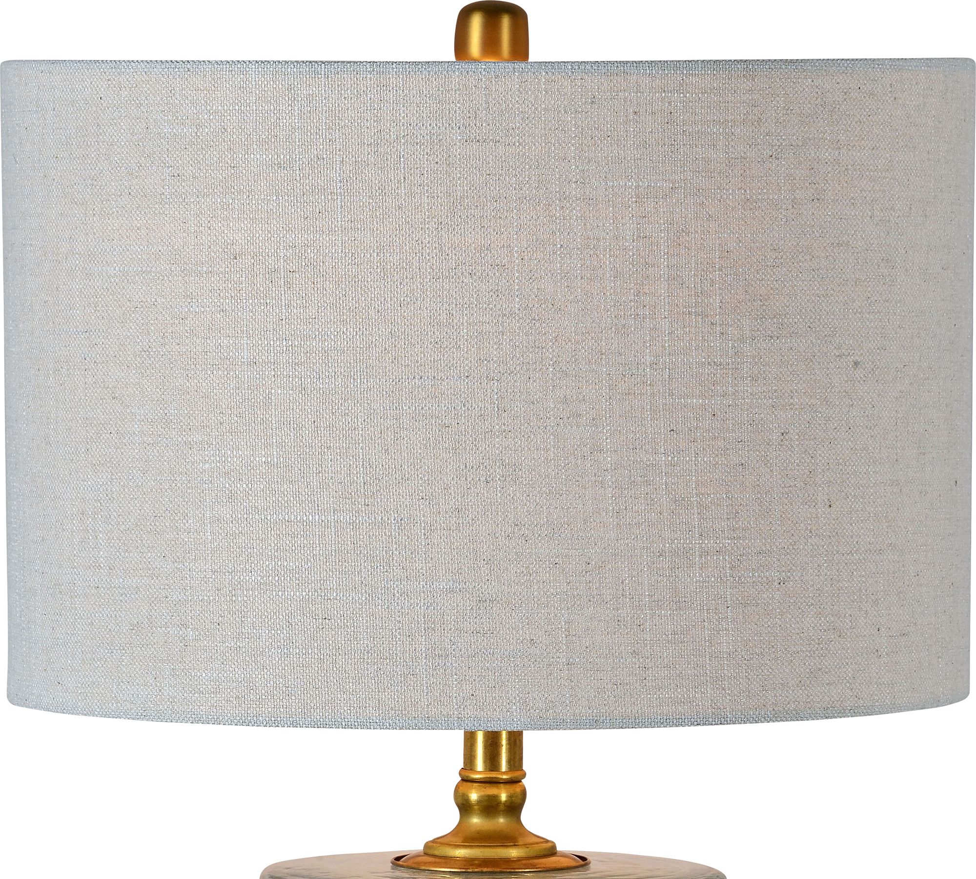 Image 2 Oscar Brass Metal and Hammered Glass Table Lamp more views