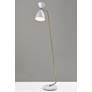 2_Oscar White and Antique Brass Adjustable Floor Lamp more views