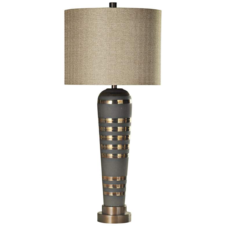 Image 1 Osiris Gray Metal Table Lamp