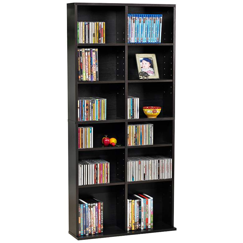 Image 1 Oskar 54" High Espresso 464 CD Media Storage Cabinet