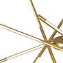 4_Oskil 31" Wide Satin Gold LED Chandelier more views