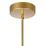 5_Oskil 31" Wide Satin Gold LED Chandelier more views