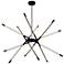 Oskil 43" Wide Black LED Chandelier