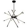 2_Oskil 43" Wide Black LED Chandelier more views