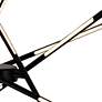 3_Oskil 43" Wide Black LED Chandelier more views