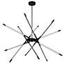 5_Oskil 43" Wide Black LED Chandelier more views