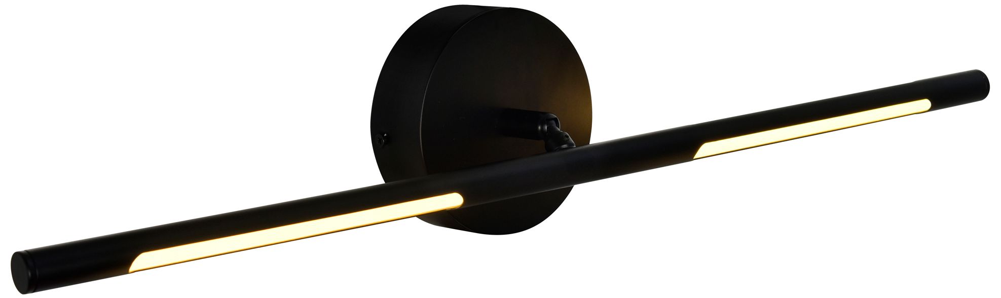 Oskil Integrated LED 24in Black Vanity Light