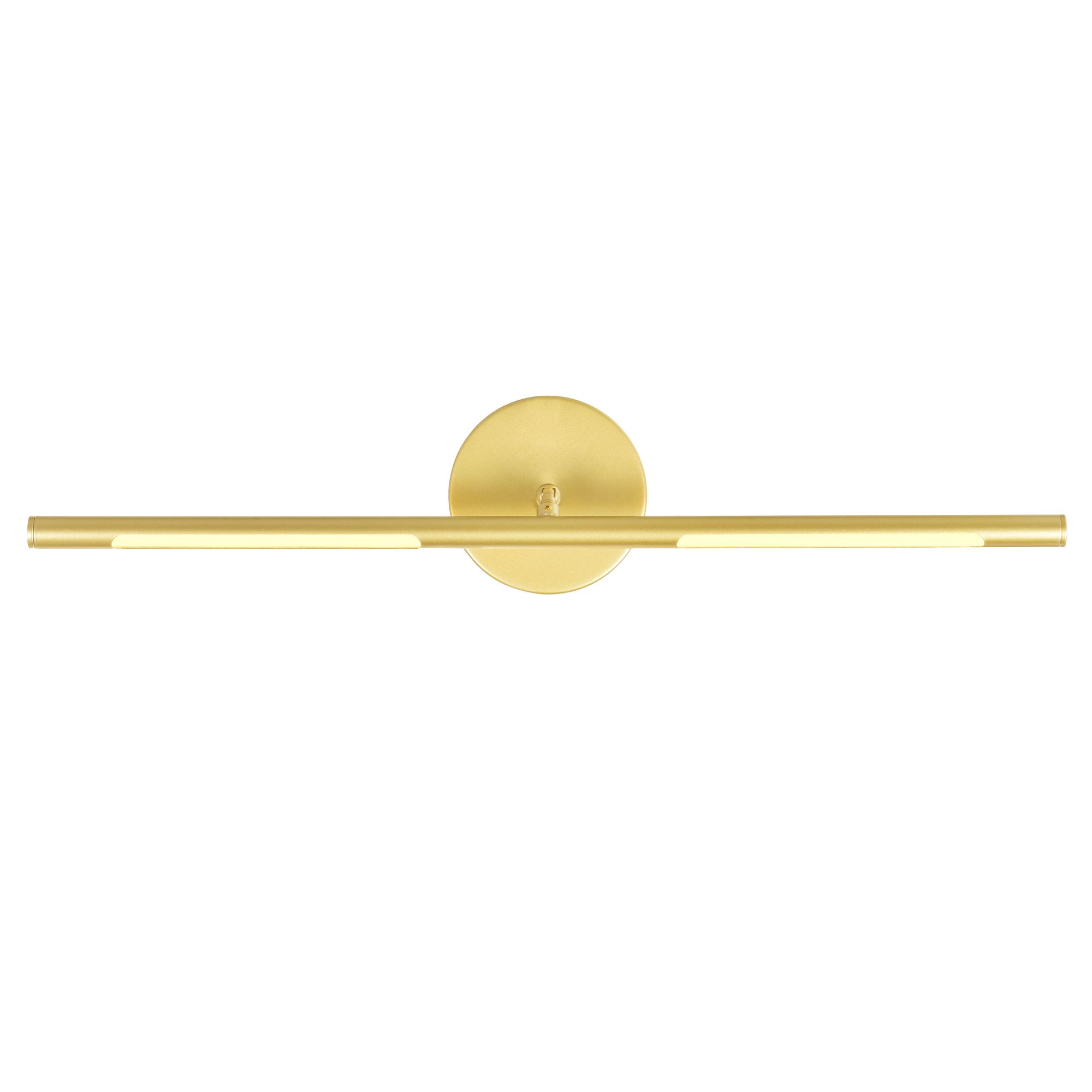 Image 2 Oskil Integrated LED 24in Satin Gold Vanity Light more views