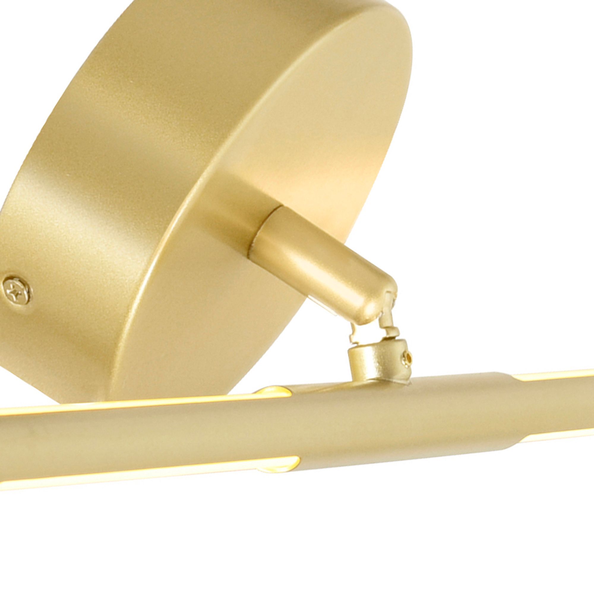 Image 4 Oskil Integrated LED 24in Satin Gold Vanity Light more views