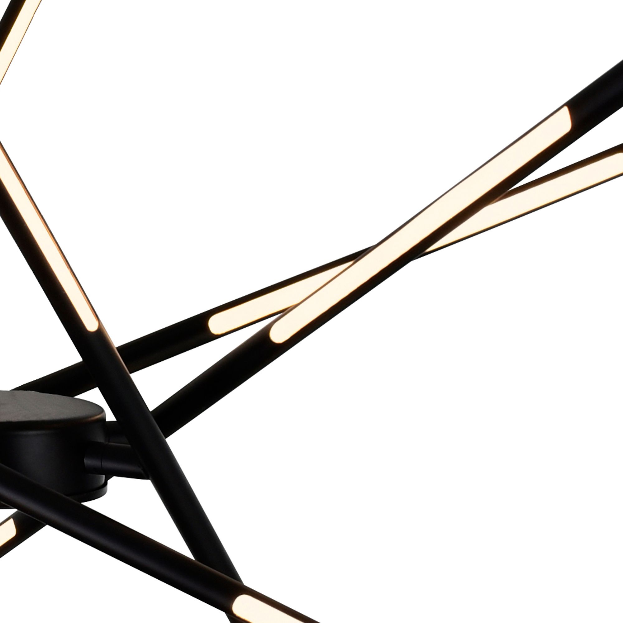 Image 4 Oskil Integrated LED 31in Black Chandelier more views