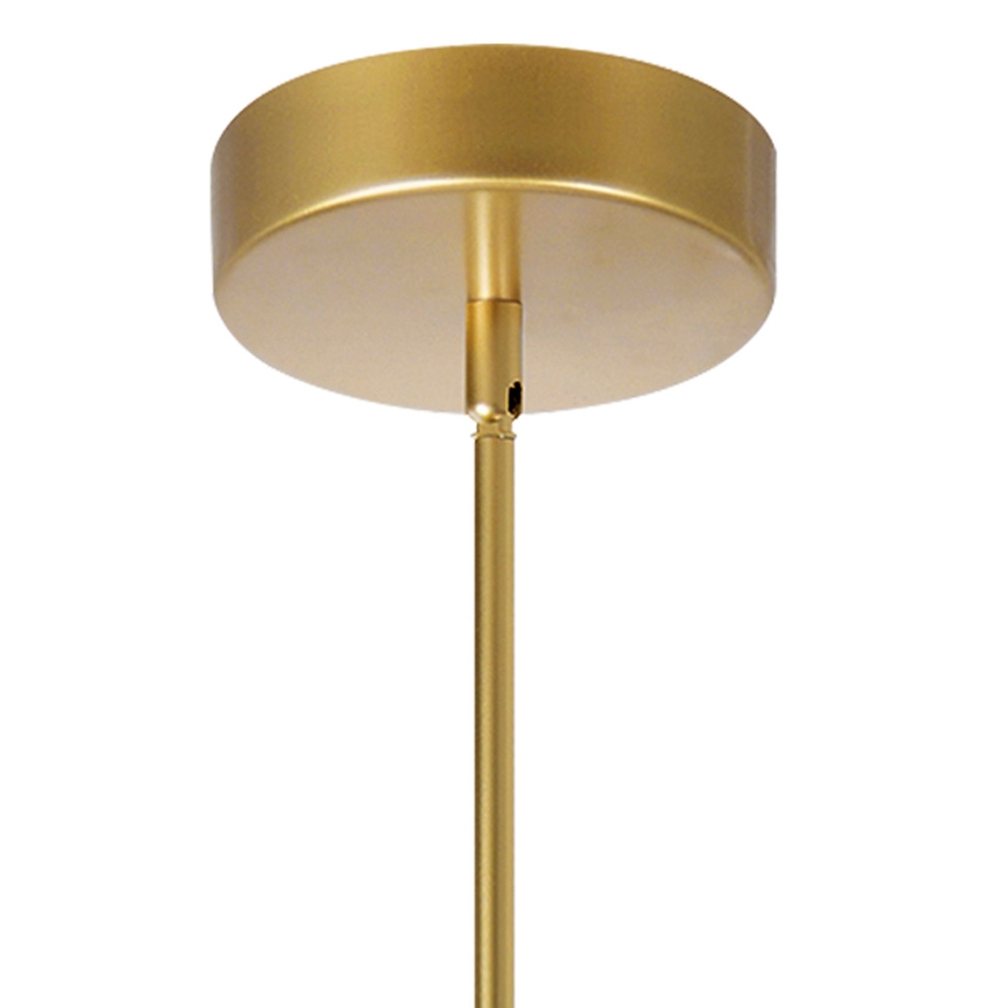 Image 5 Oskil Integrated LED 31in Satin Gold Chandelier more views