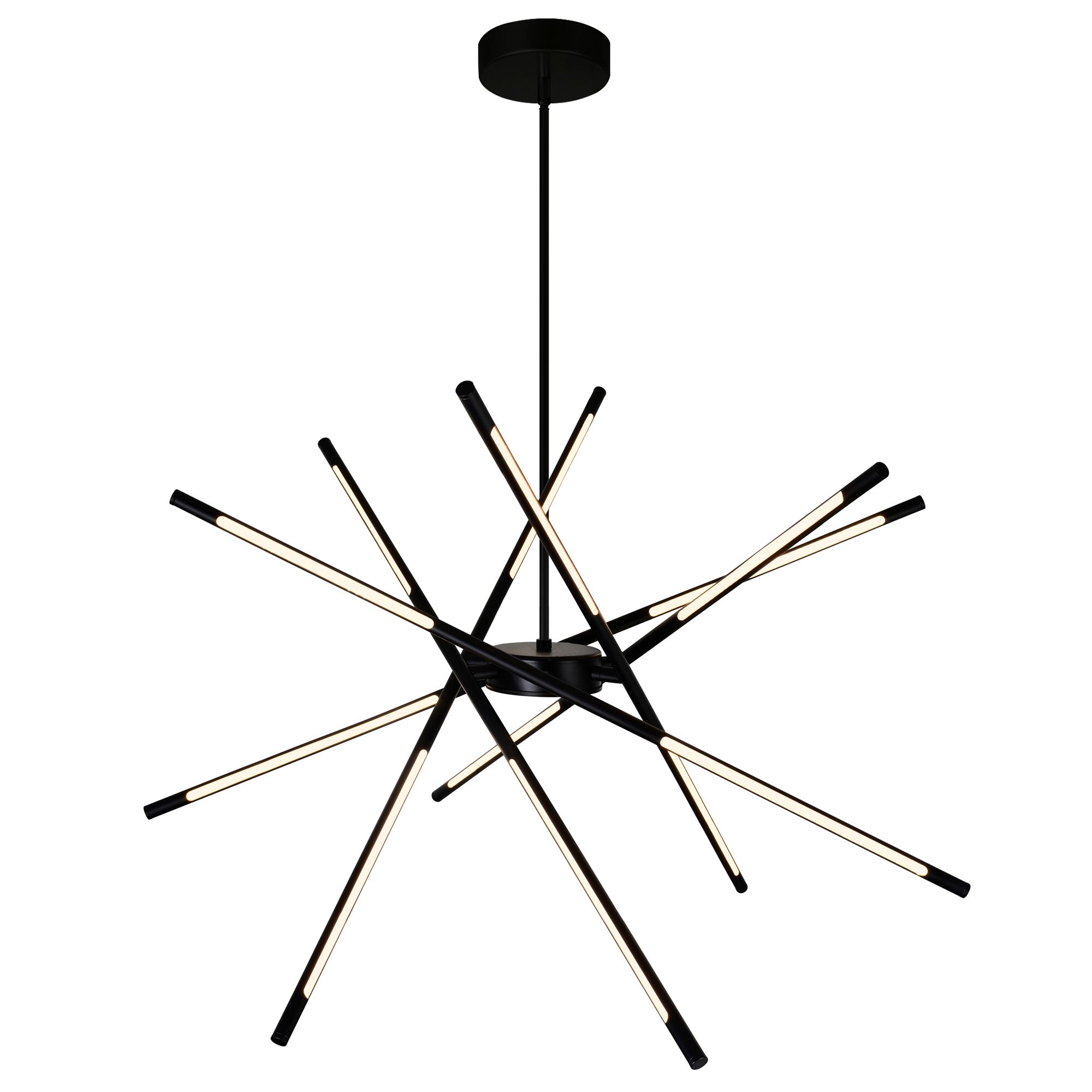 Image 2 Oskil Integrated LED 43in Black Chandelier more views