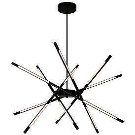 Image1 of Oskil LED Integrated Chandelier With Black Finish