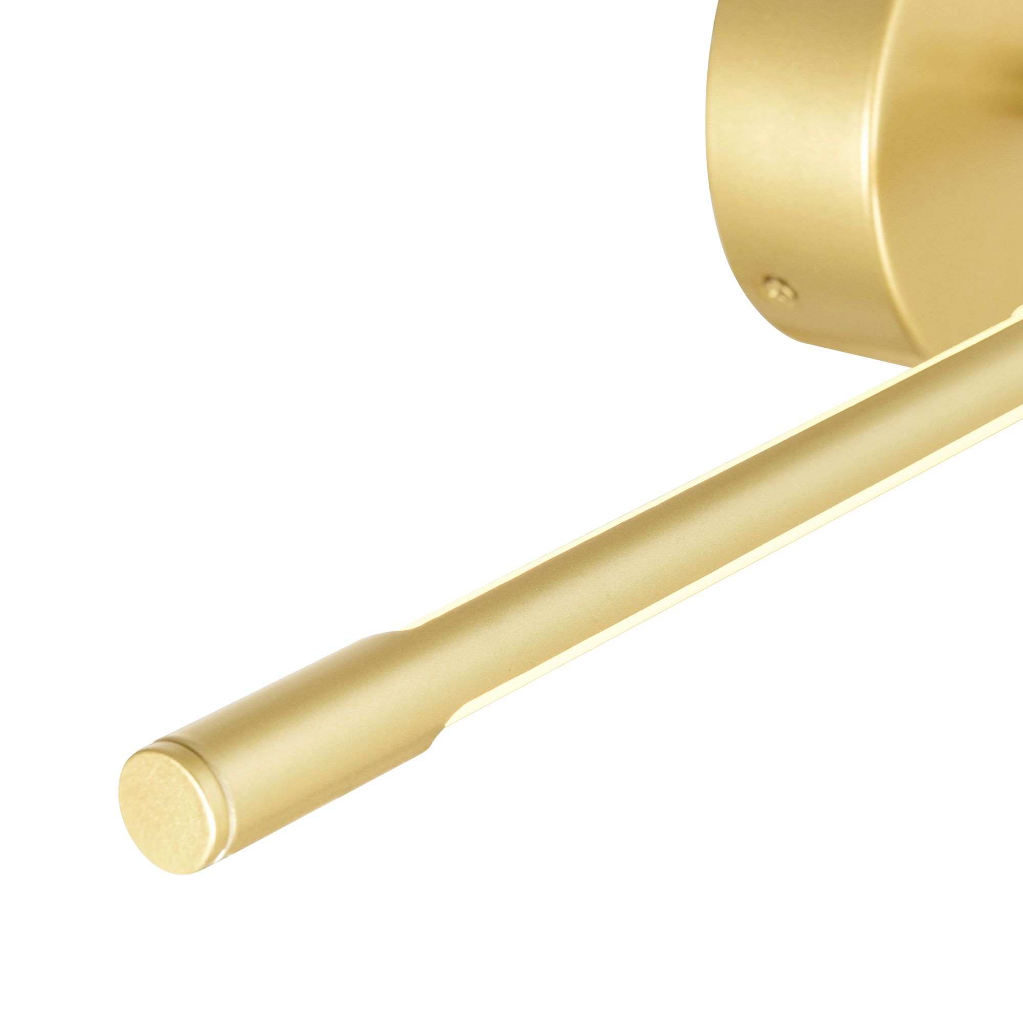 Image 5 Oskil LED Integrated Wall Light With Satin Gold Finish more views