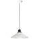 Oslo 1-Light 15.75" Wide Black/White Pendant Light