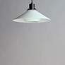 2_Oslo 1-Light 15.75" Wide Black/White Pendant Light more views