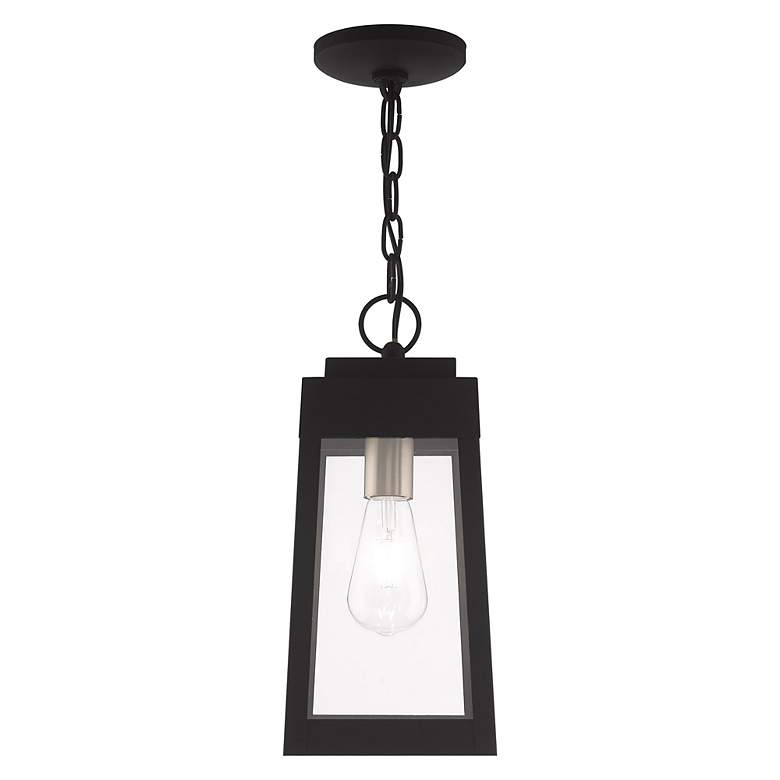 Image 5 Oslo 1 Light Black Outdoor Pendant Lantern more views