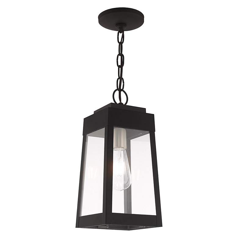 Image 6 Oslo 1 Light Black Outdoor Pendant Lantern more views