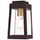 Oslo 1 Light Bronze Outdoor Wall Lantern