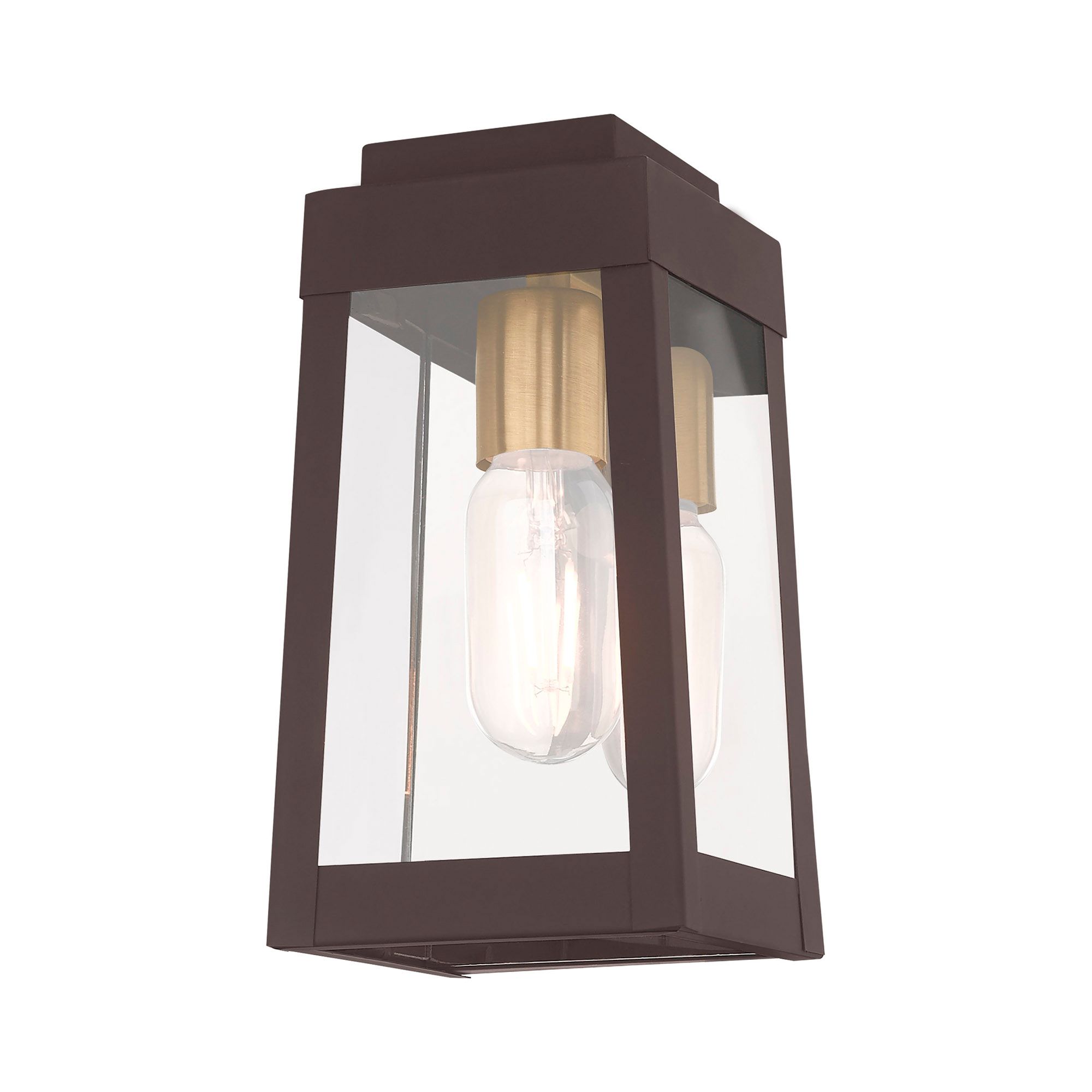 Image 6 Oslo 1 Light Bronze Outdoor Wall Lantern more views