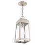 6_Oslo 1 Light Brushed Nickel Outdoor Pendant Lantern more views