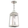 7_Oslo 1 Light Brushed Nickel Outdoor Pendant Lantern more views