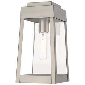 Image1 of Oslo 1 Light Brushed Nickel Outdoor Wall Lantern