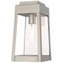 2_Oslo 1 Light Brushed Nickel Outdoor Wall Lantern