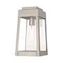 3_Oslo 1 Light Brushed Nickel Outdoor Wall Lantern more views