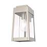 6_Oslo 1 Light Brushed Nickel Outdoor Wall Lantern more views